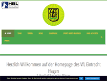 Tablet Screenshot of hagen-handball.de
